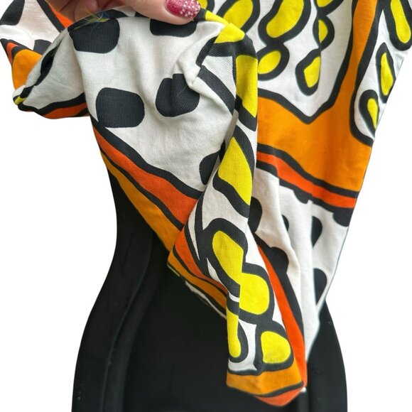 IKEA Treblad Canvas Tote Bag Orange Citrus Yellow Black White Boho Hippie Style - Picture 9 of 11